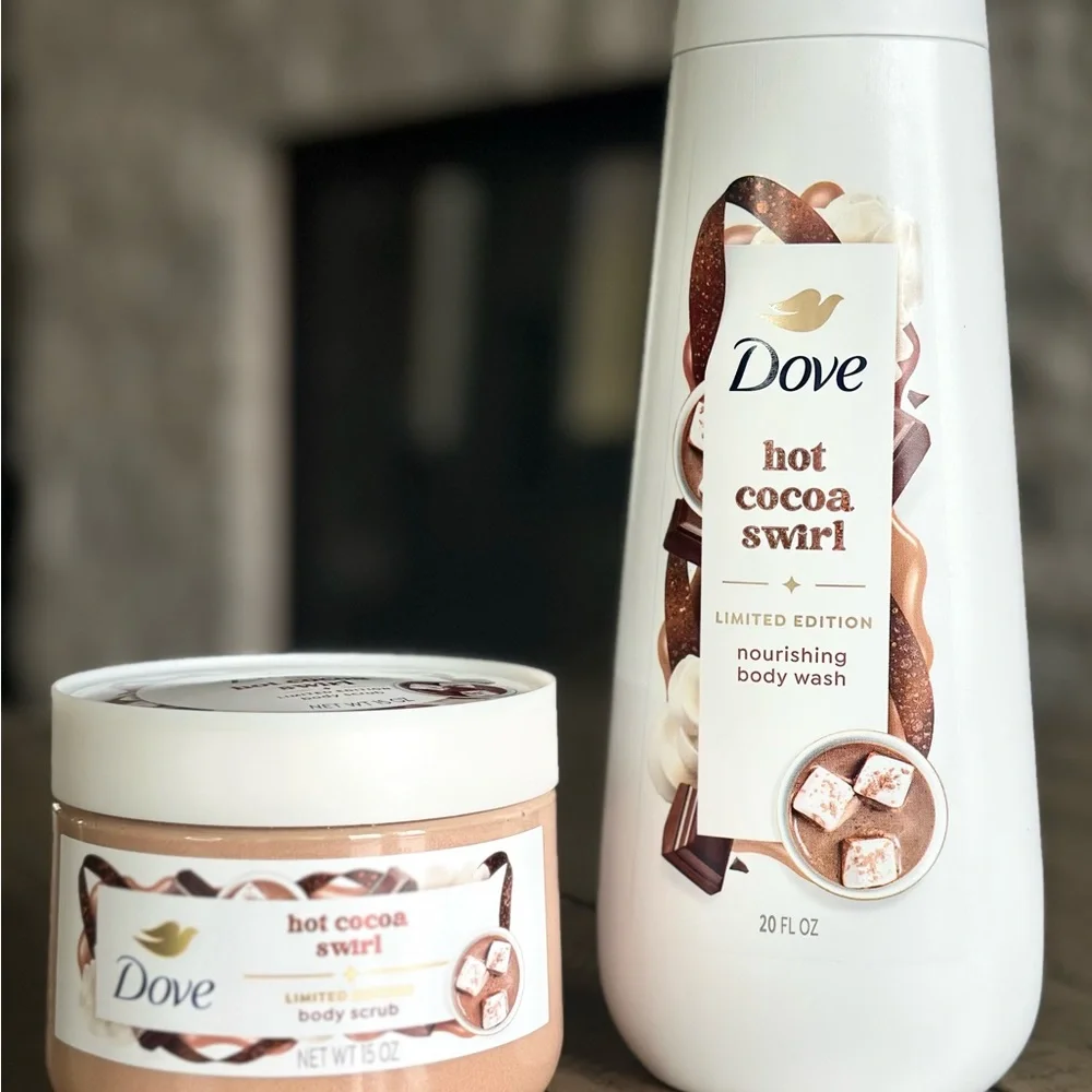 Dove Hot Cocoa Swirl Nourishing Body Wash - Limited Edition - Picture 3 of 3